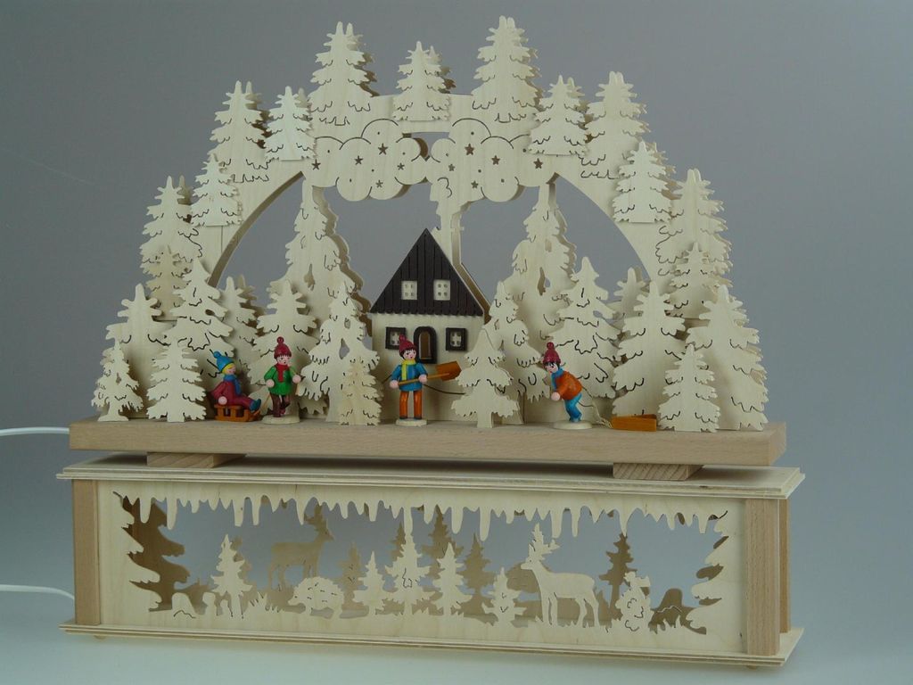 Original Erzgebirgischer Marken Schwibbogen Lichterbogen 50 Produktbild 