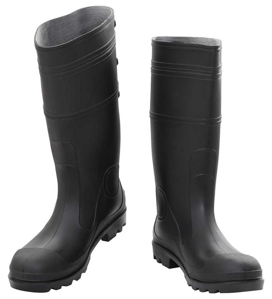 vidaXL Gummistiefel Schwarz Größe 46 PVC