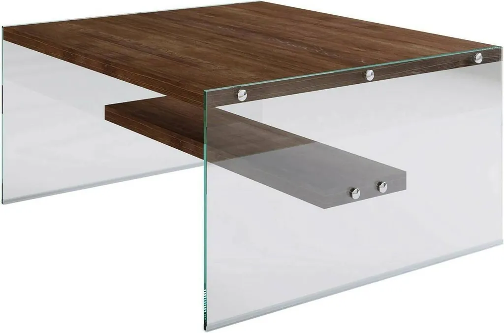 Table basse de salon Barcis 75x75 cm, meuble idéal pour apéritif et déco