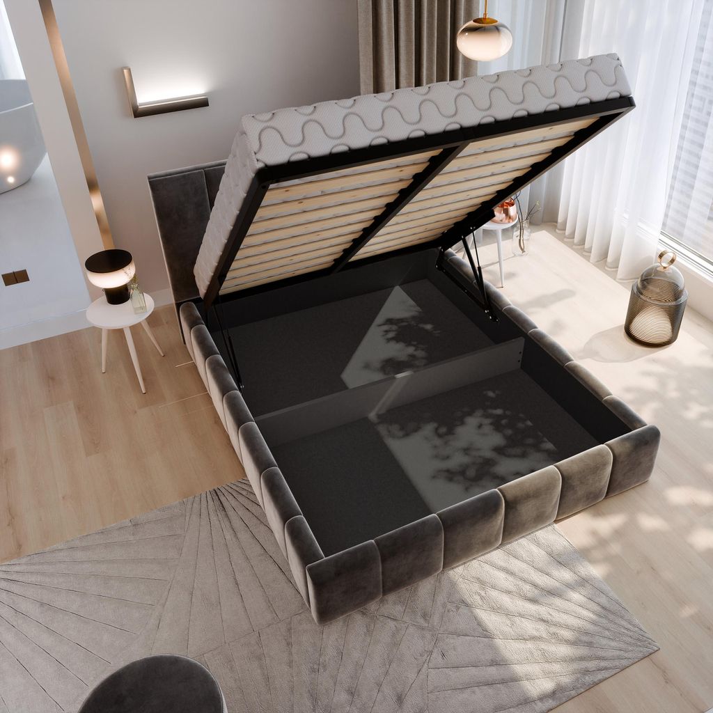 Masseno Polsterbett TARANTO 160x200 cm, Polsterbett mit Produktbild 