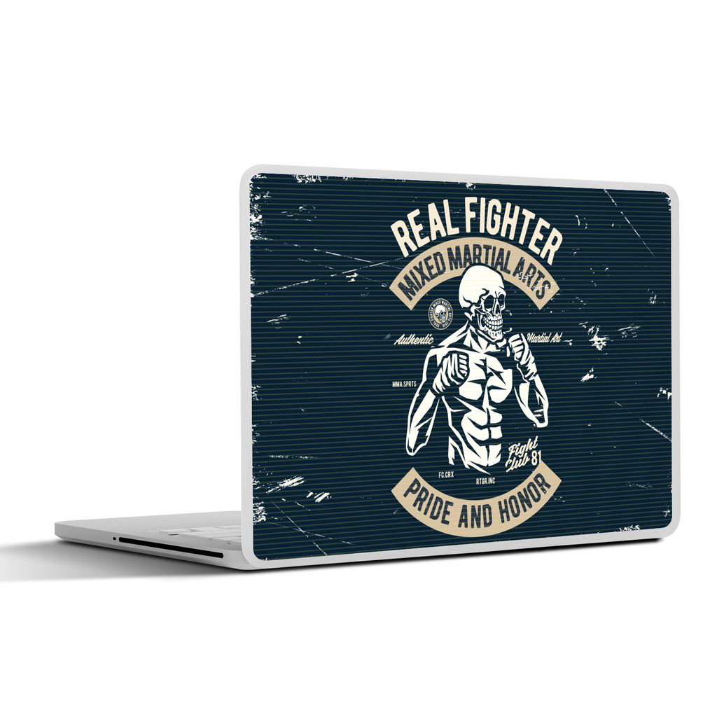 MuchoWow Laptop Aufkleber Sticker Cover Sport - Skelett - Retro 30x22 cm - Laptop-Sticker