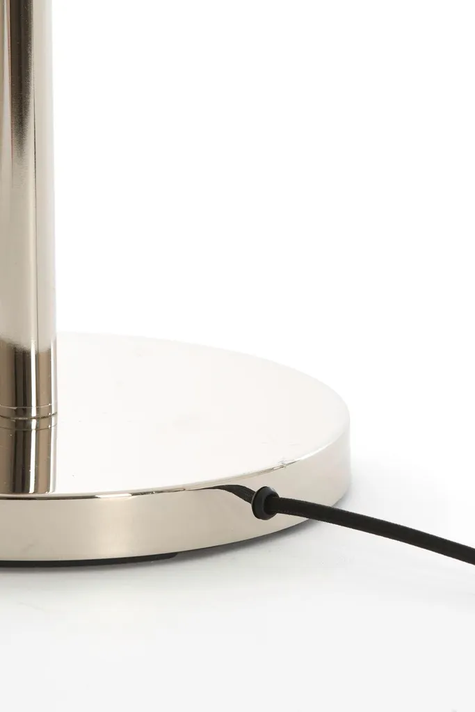 Éclairage d'Angle Salon Métal Argent Washington - Finition Premium E27