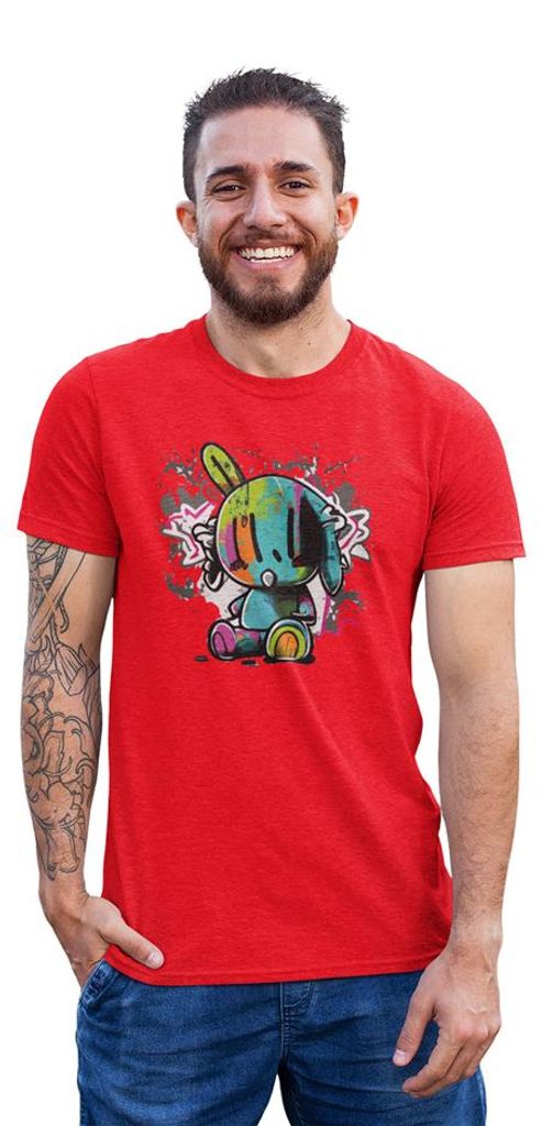 D&B Uni Polo ST00193 Bunny Rot-Größe M
