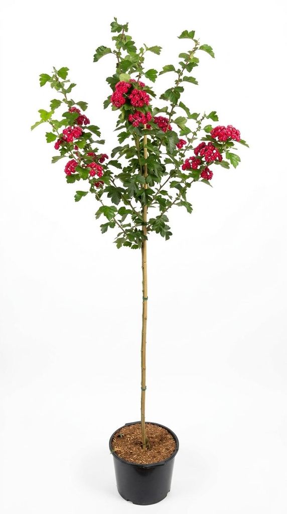 Crataegus laevigata ‘Paul’s Scarlet’ – Rotdorn Stämmchen Produktbild 