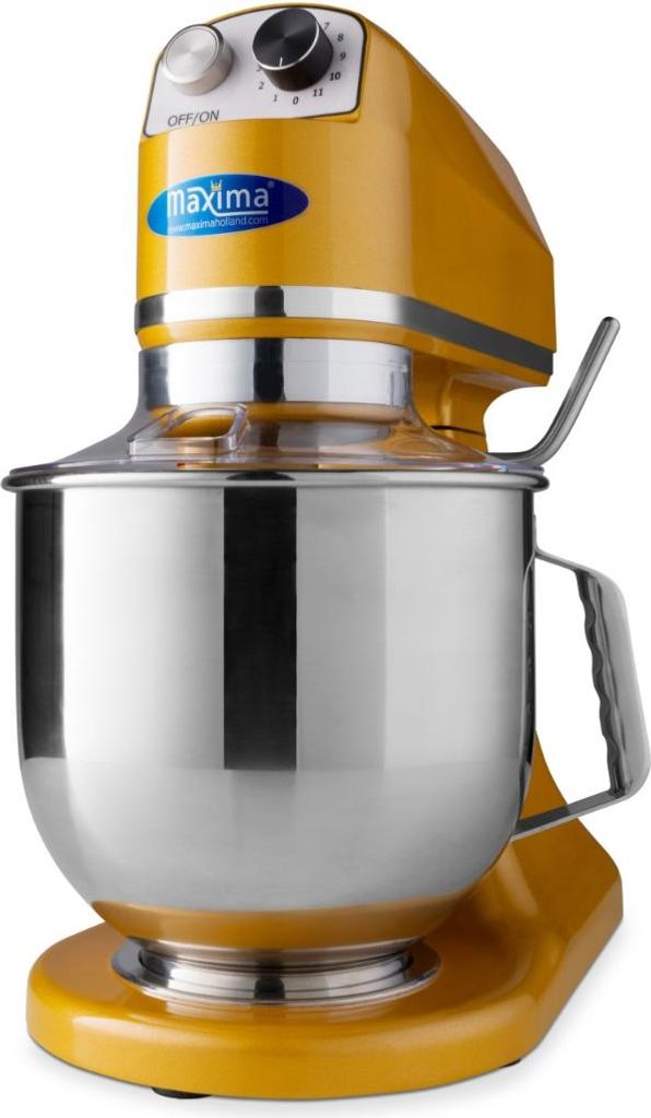 Maxima - Gastro Planetenmischer - 7 l - Bis zu 2 kg Teig - Gold