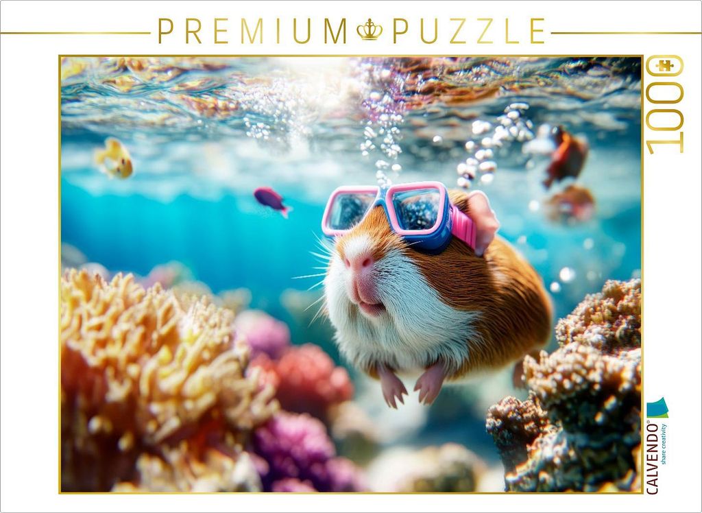 CALVENDO Puzzle Tauchabenteuer | 1000 Teile Lege-Größe 64x48cm Foto-Puzzle für glückliche Stunden