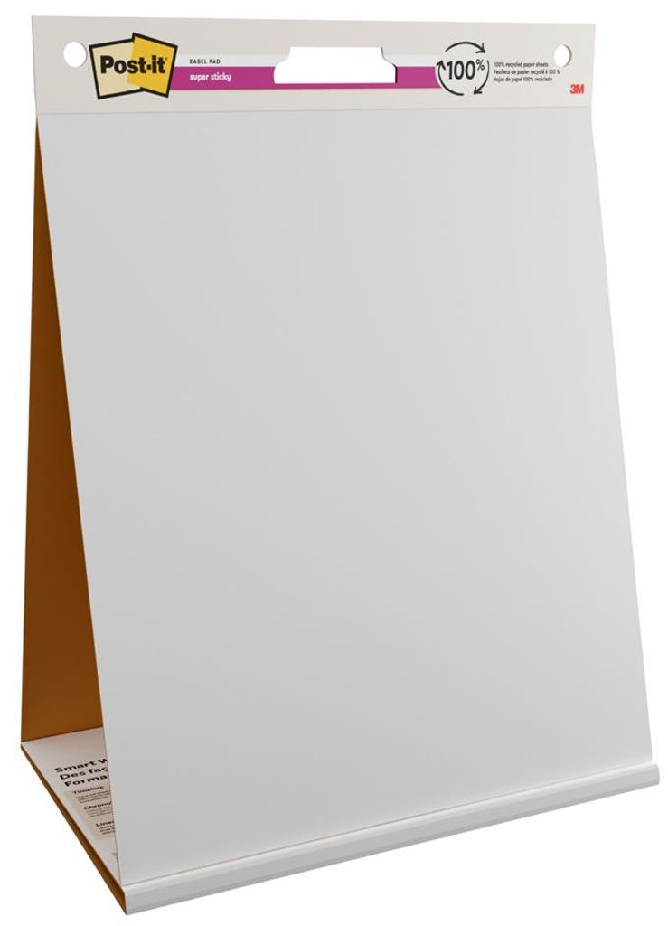 Post-it super sticky Meeting Chart/Flipchart mit Aufsteller blanko 20 Blatt