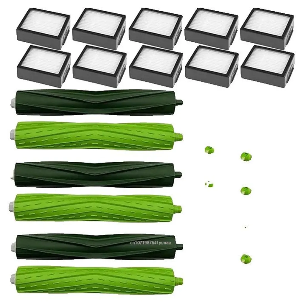 Brosse à rouleau pour aspirateur robot, pack de 28 pièces entretien facile