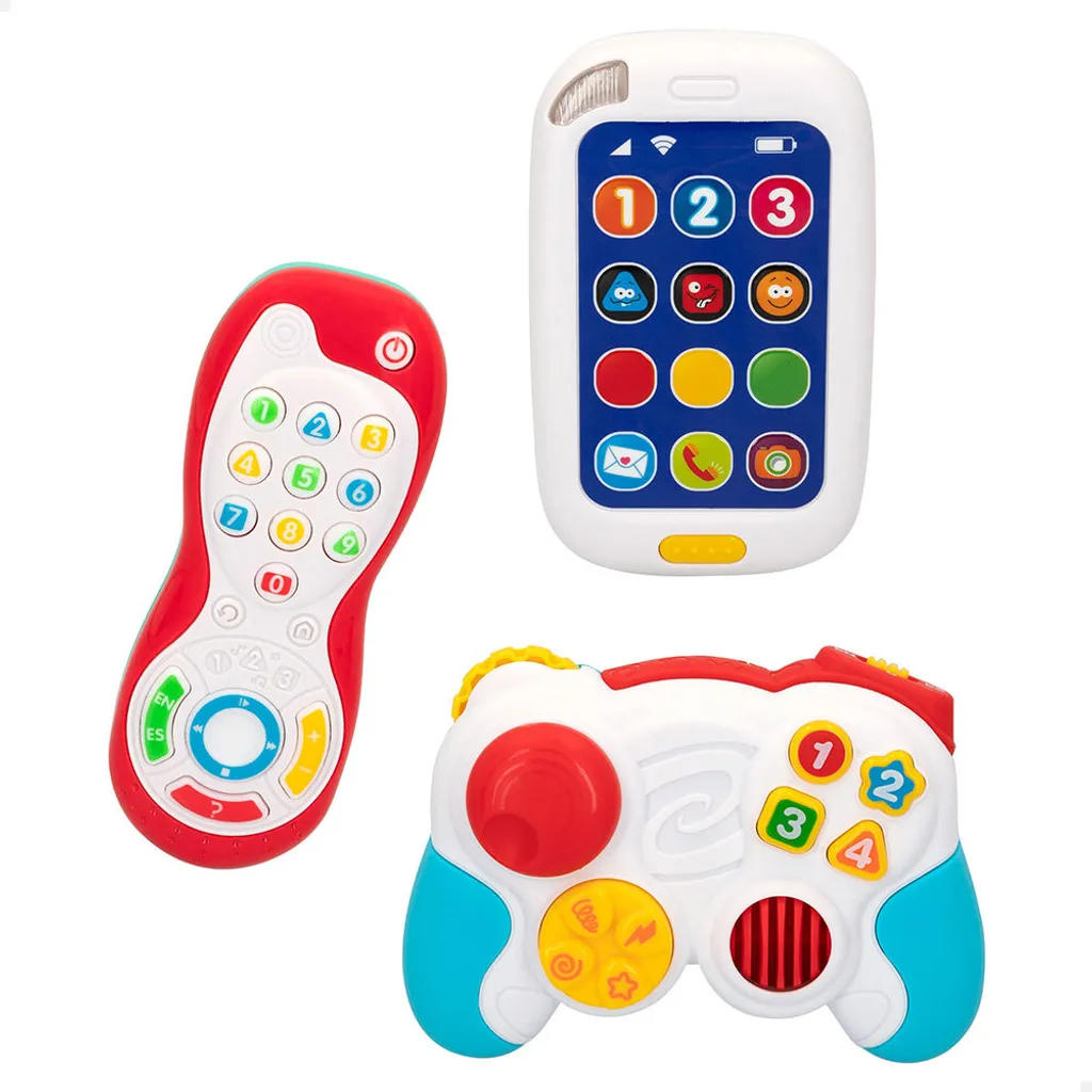 Set de Jeux d'Imitation Playgo Téléphone et Télécommande pour Bébé
