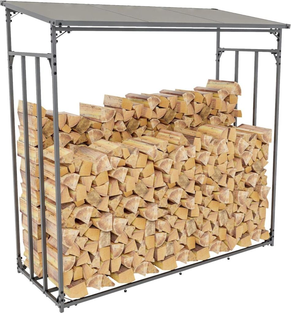 Kaminholzunterstand Ruston Aluminium XL anthrazit Produktbild 