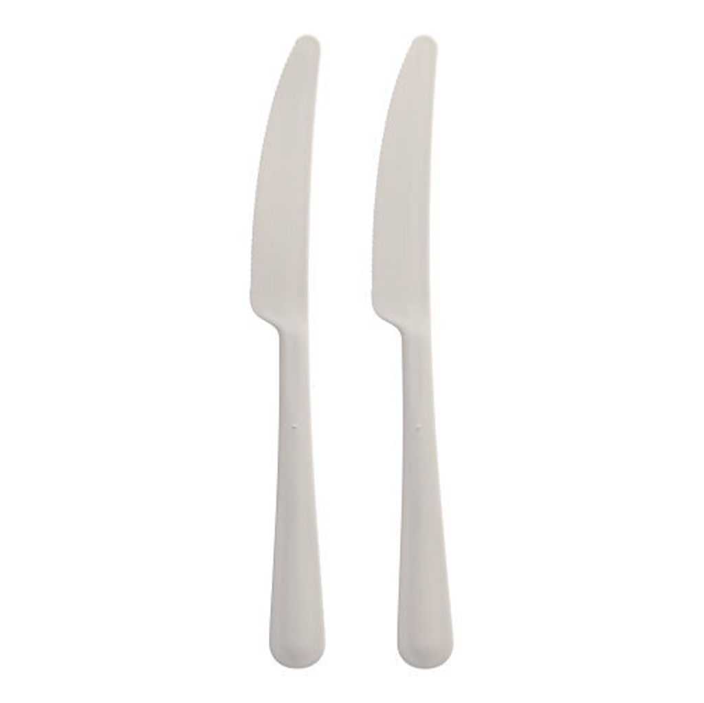 20x Circulware by Haval 10 "Circulware by Haval" Mehrweg-Messer PP-MF 19,7 cm weiss "Gaia" extra stabil | Faltschachtel (10 Stück)