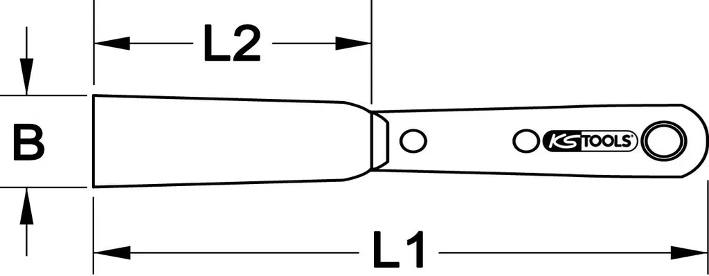 Raschietto Scalpello 30x190 mm KS TOOLS 907.2268 Professionale