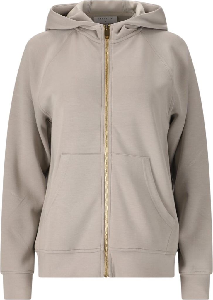 ATHLECIA Jacey Damen Full Zip Sweat Jacke mit Kapuze beige 38
