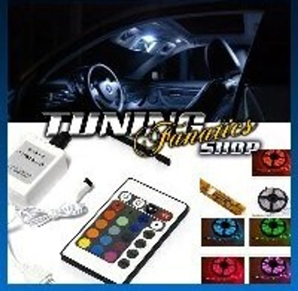 Éclairage intérieur de voiture LED RVB 12V avec 4 barres SMD multicouleurs