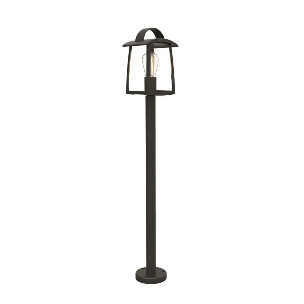 Luminaire extérieur type lampadaire de jardin noir Kelsey Lutec E27