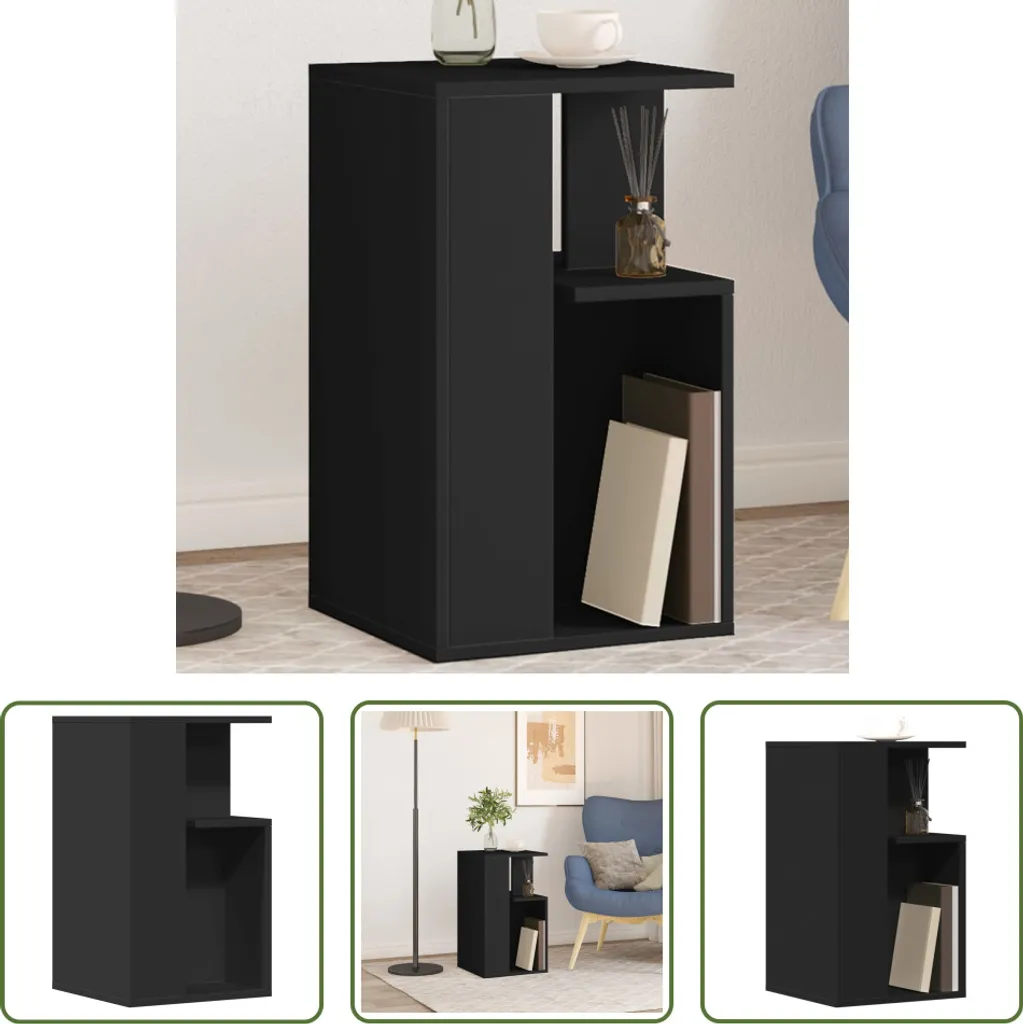 Offerta Tavolino Nero 35x35x60 cm The Living Store - Design Moderno