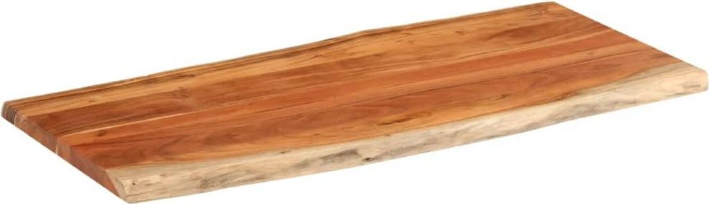 vidaXL Tischplatte 140x60x3,8cm Rechteckig Massivholz Akazie Baumkante