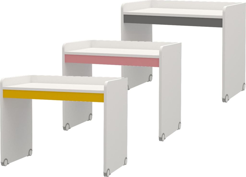 Almila NEO Schreibtisch, klein : Gelb Farbe: Gelb