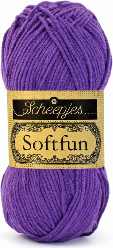Scheepjes Softfun 50g 2515 Deep Violet Produktbild 