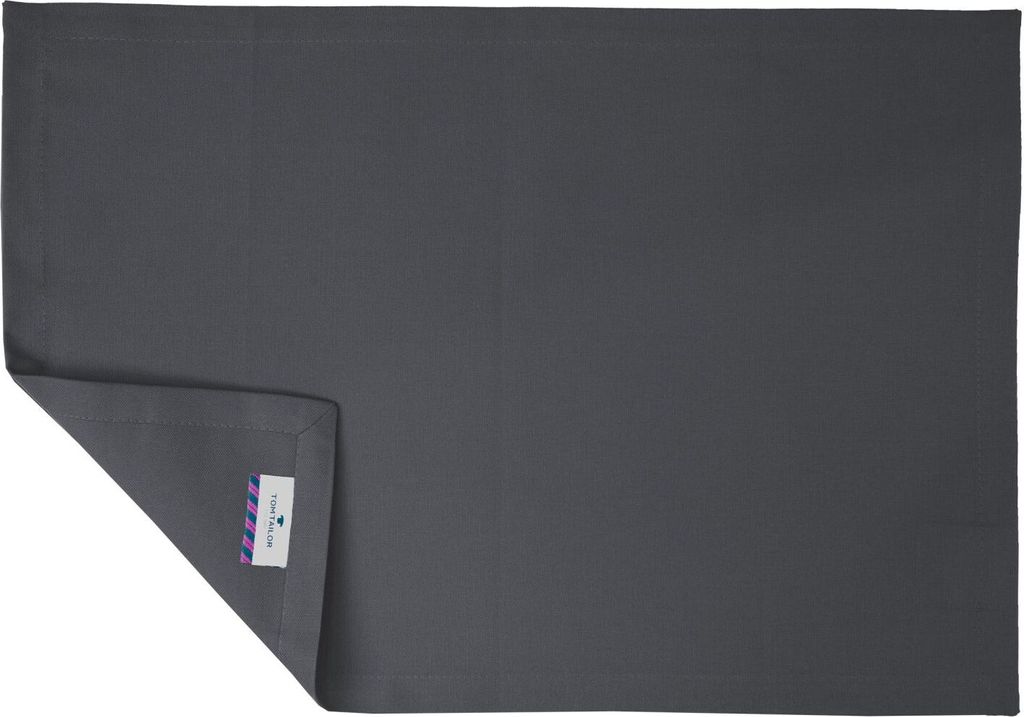 Tom Tailor Dove anthrazit Tischset 6er Pack 35x50cm