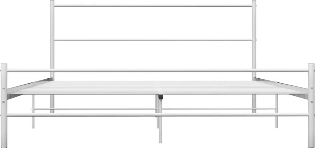 "Winterschlussverkauf "Bettgestell - CLORIS - Doppelbett - Robust und langlebig - Weiß Metall 120x200 cm - Einfache Montage - - DEMöbel5647585
