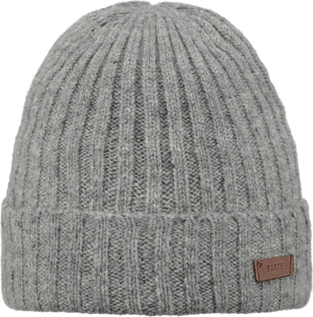 Barts Herren Mütze - Haakon Turnup, One Size, Wollmütze, einfarbig Heather Grey
