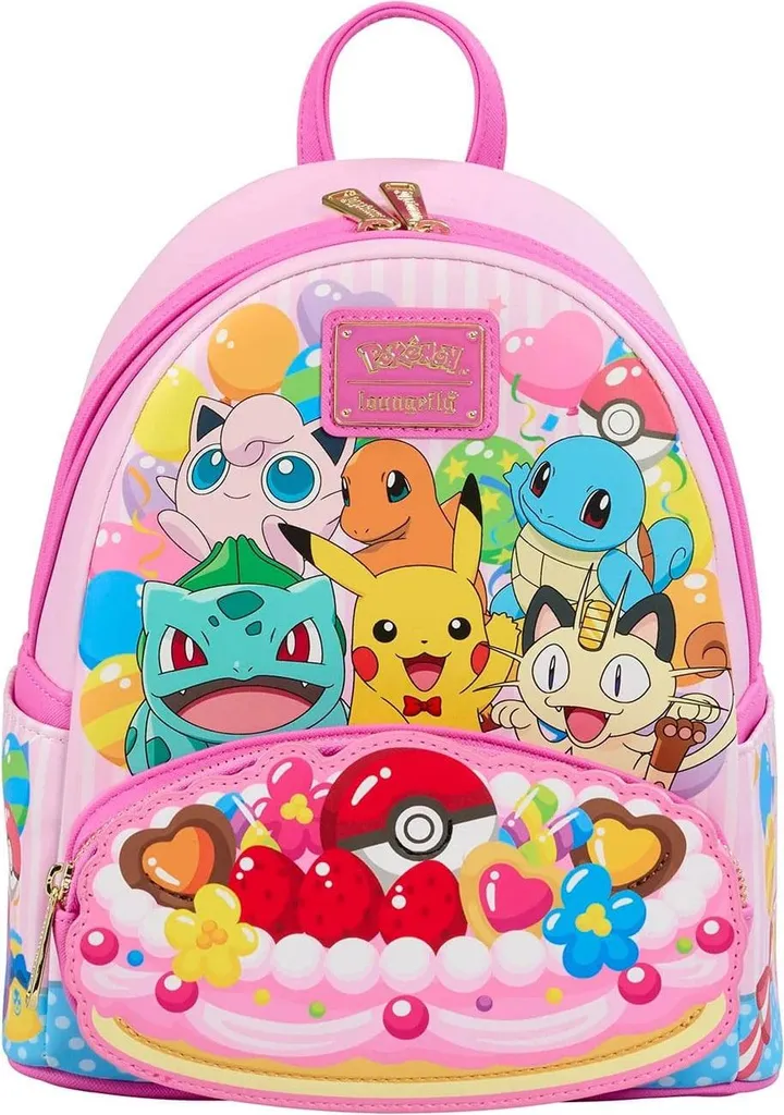 Petit Sac à Dos Loungefly Pokémon Friends Party 26cm - Accessoire Geek