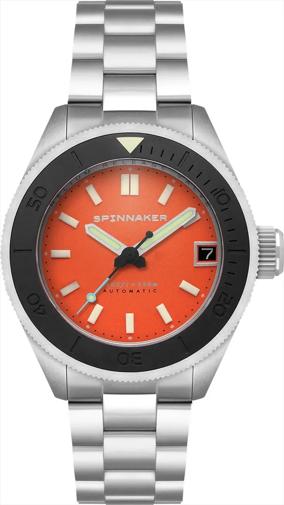 Montre Automatique de Plongée pour Homme Spinnaker New Piccard Noir