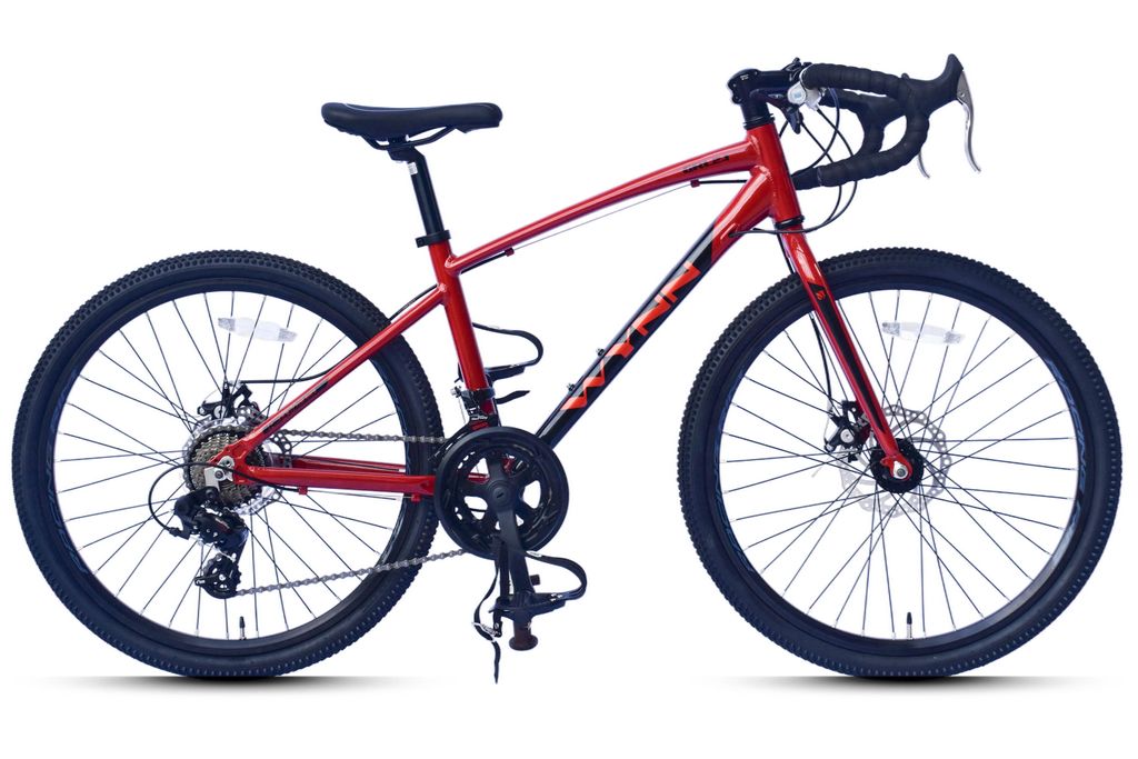WYNN Kinderrad Gravelbike Gravel 24 Zoll GRL2.1 rot Produktbild 