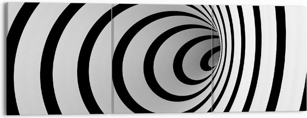 Bild auf Leinwand - Leinwandbild - Spirale abstrakt komposition - 150x50cm - Wand Bild - Wanddeko - Leinwanddruck - Bilder - Kunstdruck - Wanddekor...