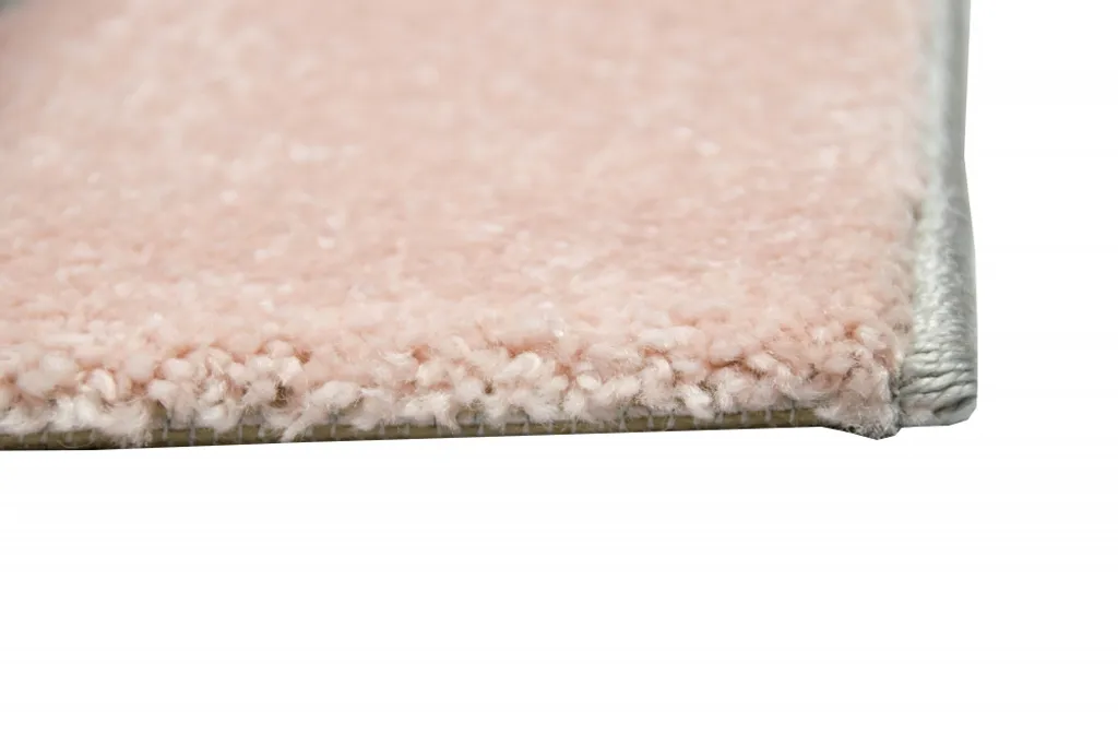 Tapis rectangulaire à motifs géométriques rose et gris pour séjour - 7