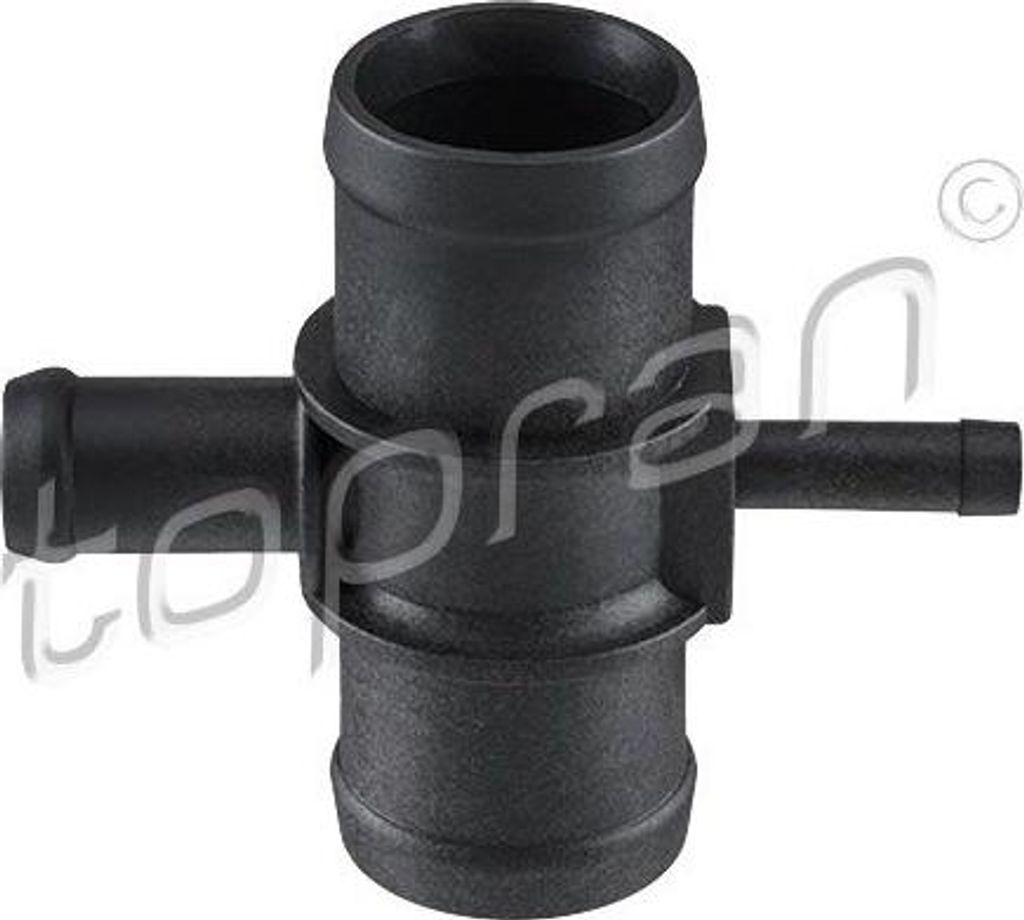 TOPRAN 114 415 Kühlmittelflansch OE 1K0121087E kompatibel mit A3 8P, Altea, Altea XL, Leon, Toledo, Octavia, Caddy, Touran, Passat 3C, Jetta, Golf...
