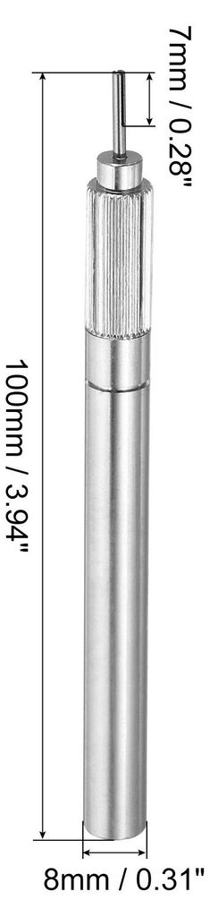 2Pack Papier Metall Geschlitzt Nadel Stift fš¹r Streifen DIY Kunstgewerbe Silber