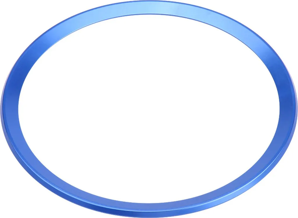 Anello di copertura del volante dell'auto in lega di alluminio Trim per Audi A1 A3 A4 A5 A6 Q3 Q5 Blu