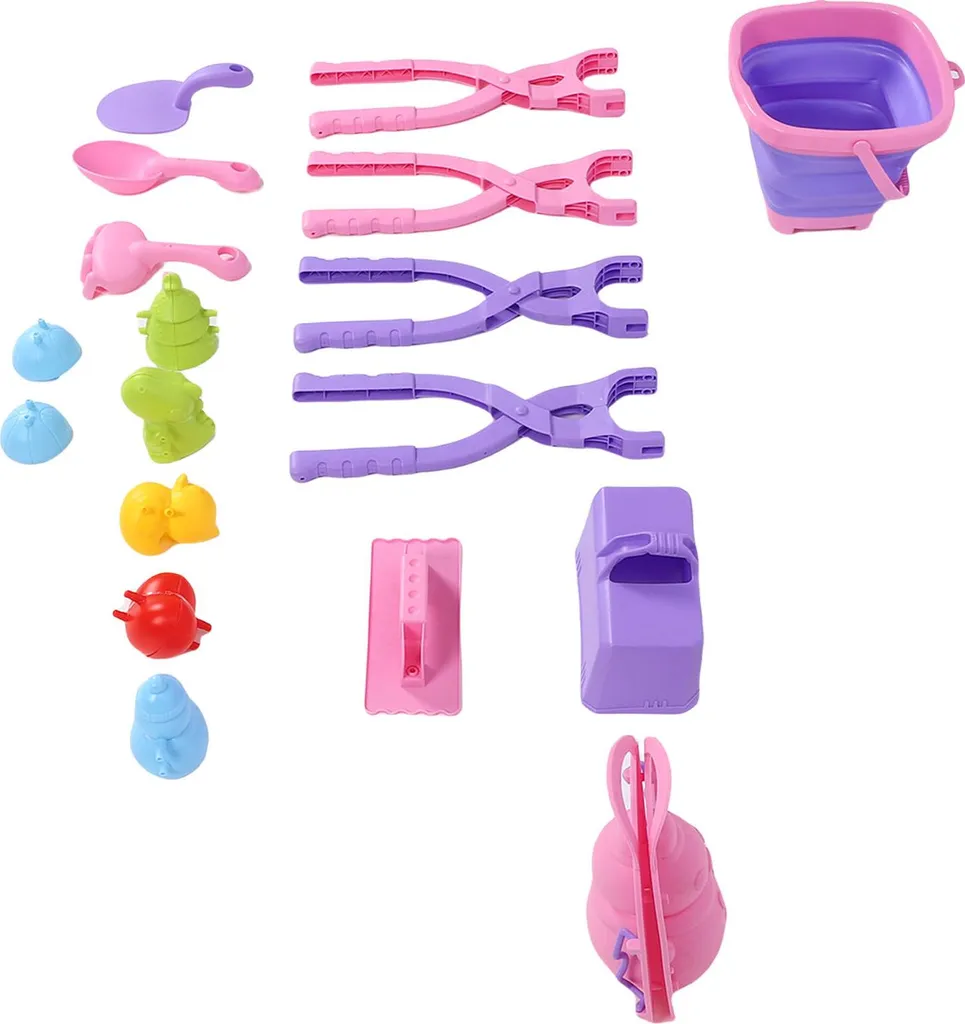 Jouets de plage pour creuser et construire, seau pliable spécial voyage