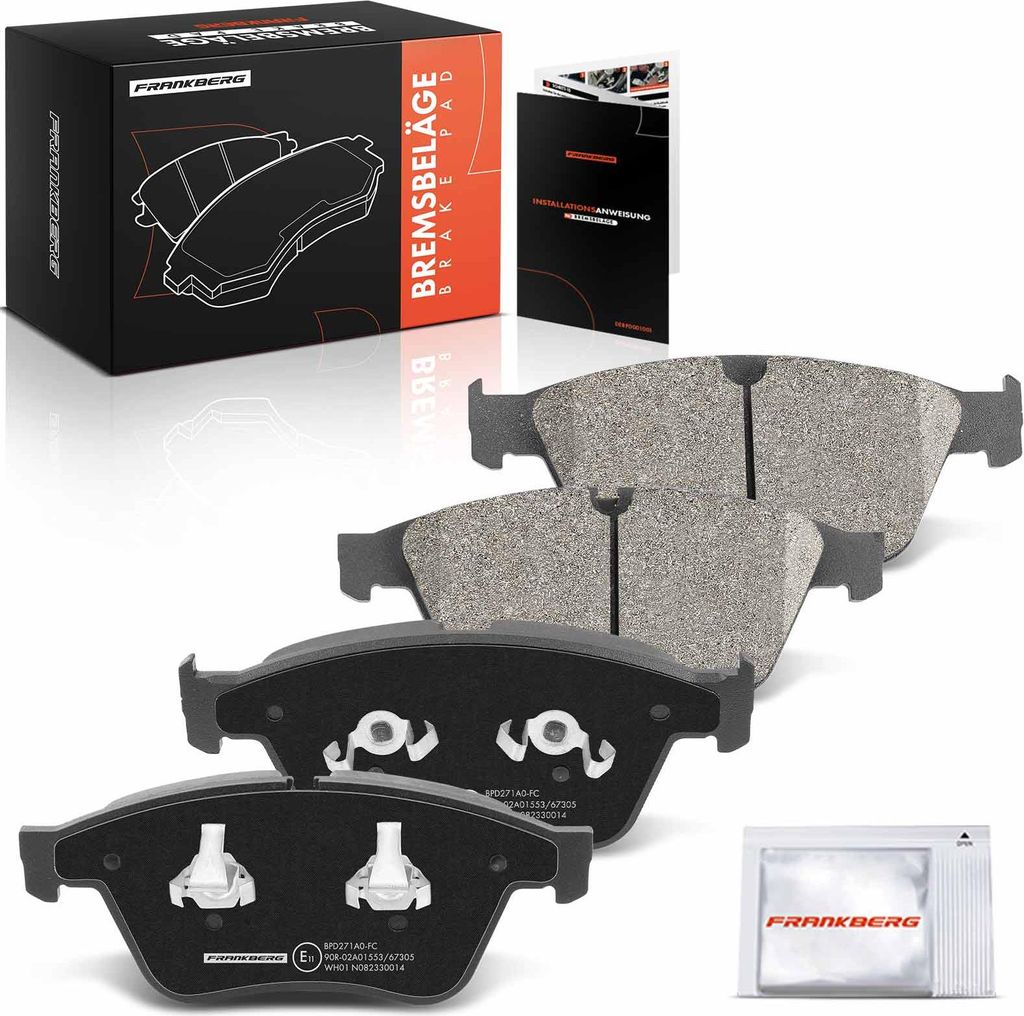 Frankberg 4x Bremsbeläge Vorderachse für Mercedes-Benz M-Klasse W164 R-Klasse V251 W251 2006-2011