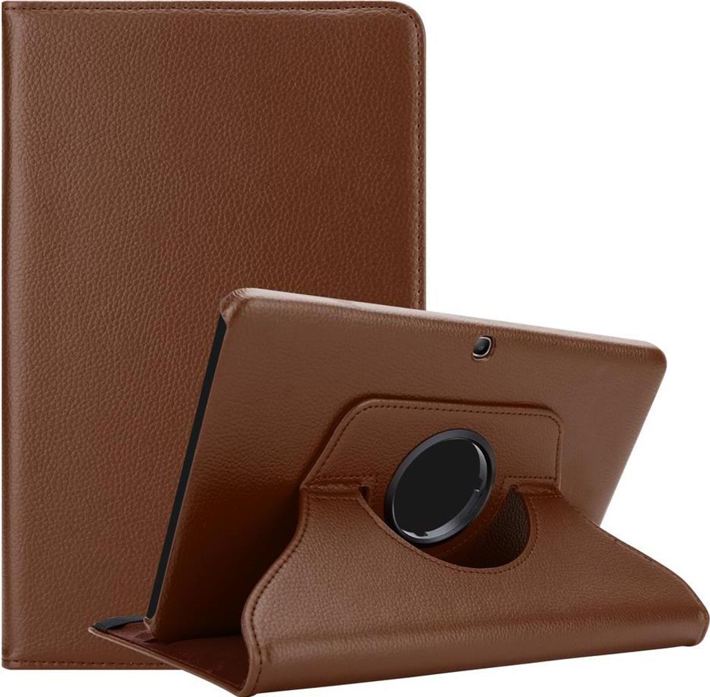 Cadorabo Hülle für Samsung Galaxy Tab 4 (10.1 Zoll) Tablet Schutz Hülle in Braun Schutzhülle Etui Case Tasche Cover