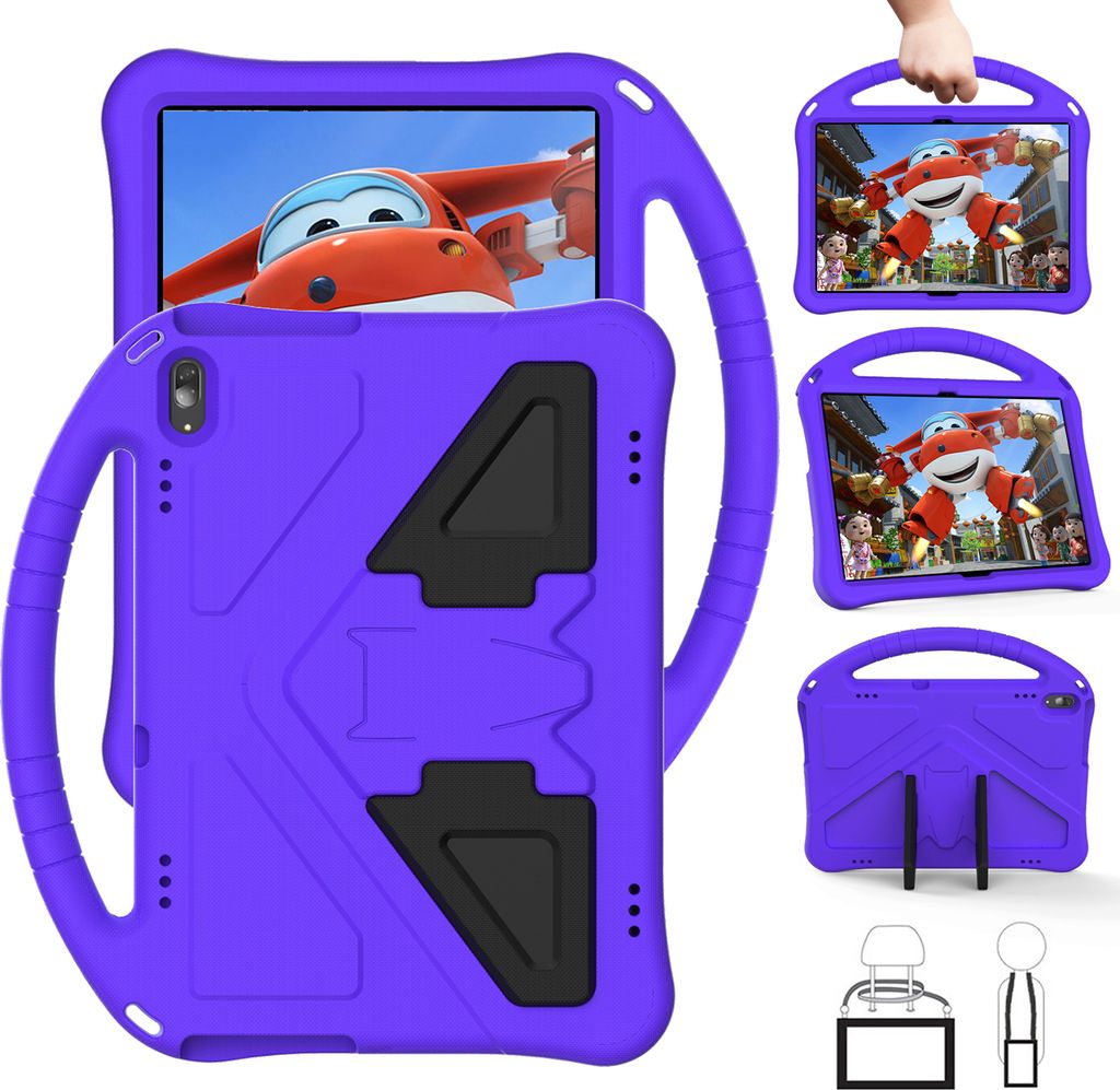 Kinder Hülle für Lenovo Tab M10 TB-X505X/F/ Smart Tab M10 TB-X605F/ Tab P10 TB-X705F/L, Eva Leichte Stoßfeste Faltbarem Ständer, Kids Griff Sch...