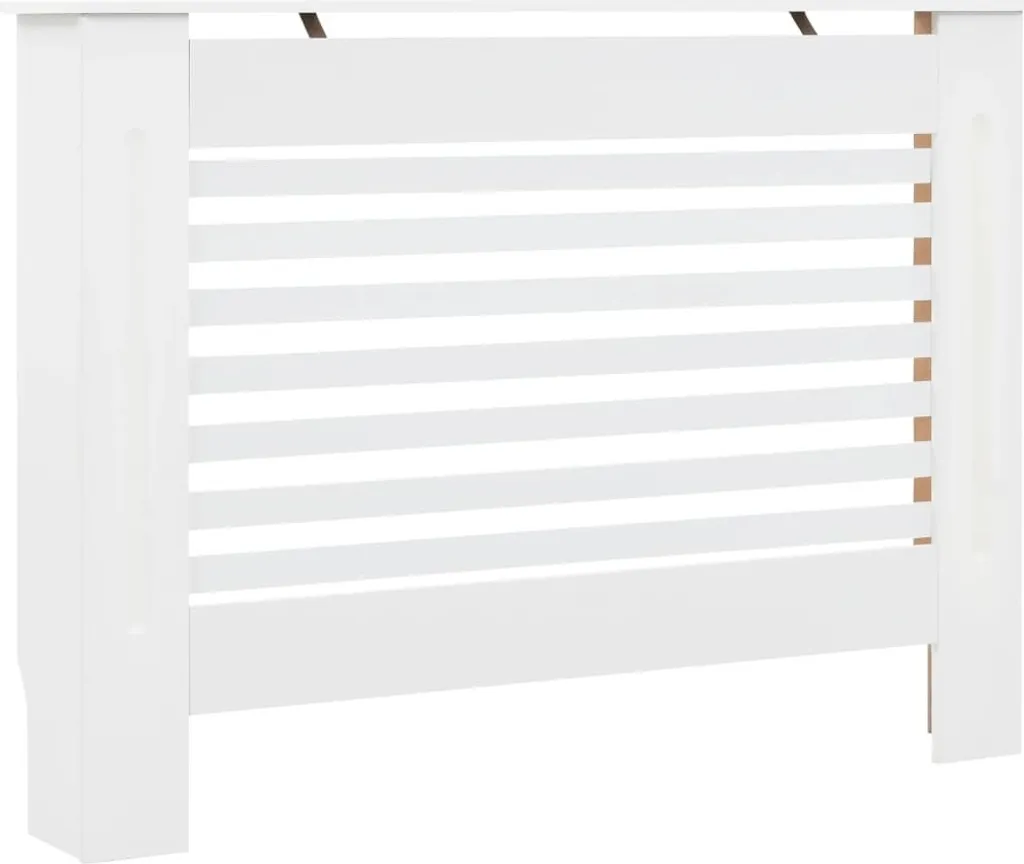 vidaXL Cache-radiateur blanc 112x19x81,5 cm en MDF robuste - Design Chic