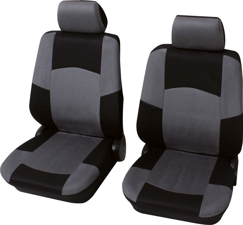 Auto Sitzbezüge für Vordersitze 6-teilig - Classic grau, Eco Class mit SAB 1 | Autositzbezüge / Schonbezüge von PETEX
