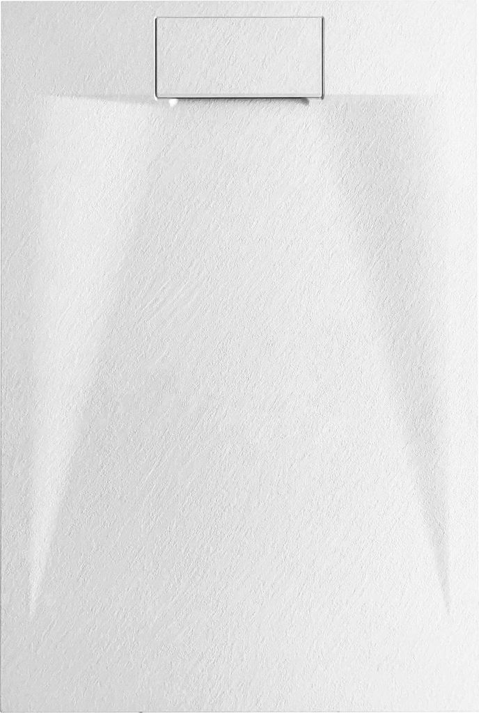 Soho SMC Duschwanne SlimLine – nur 35 mm flach & rutschfest, Größe:140 x 80 cm, Farbe:Weiß