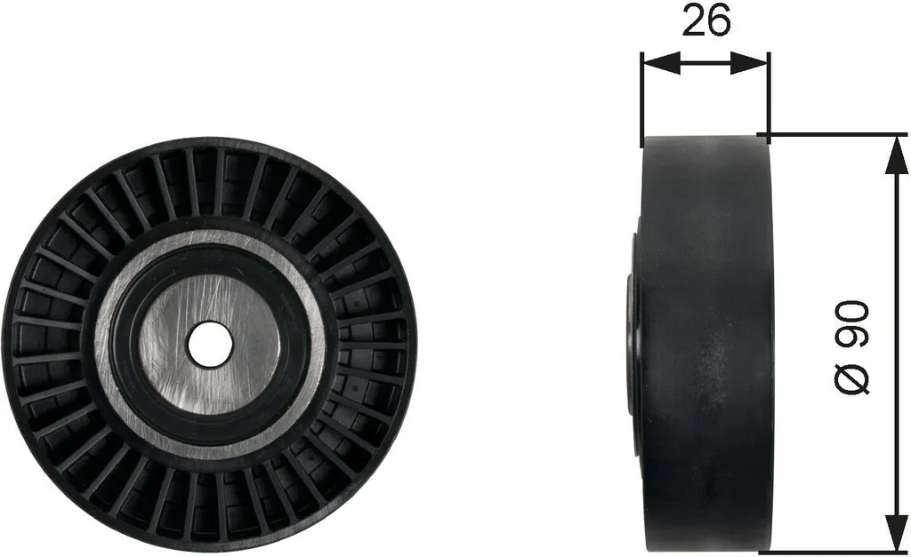 Poulie de renvoi pour réparation courroie de transmission Crafter