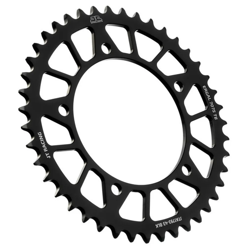 Kettenrad ALU 44Z 520 BLK - Couronne Aluminium 44 Dents Noire
