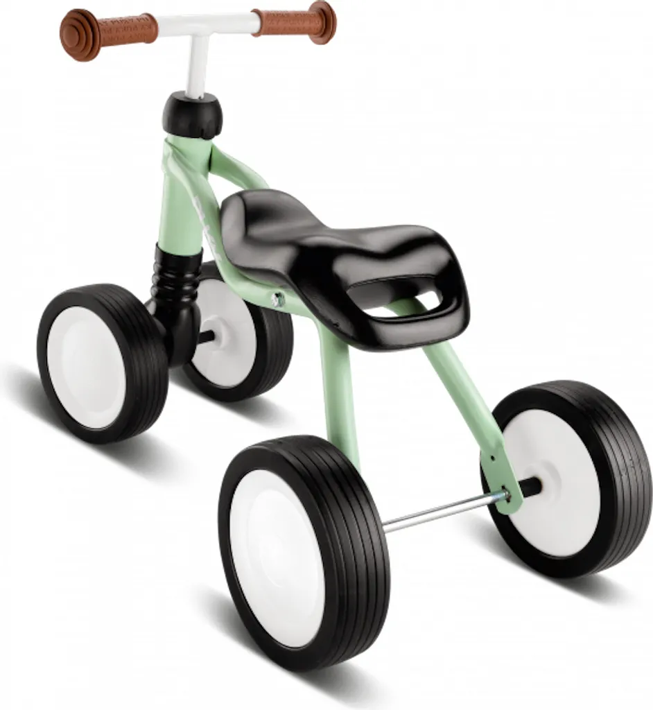 Porteur bébé Puky Wutsch vert pastel rétro pour l'éveil à la marche