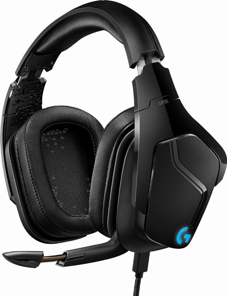 Herná náhlavná súprava Logitech G935 čierna, modrá Obrázok produktu 