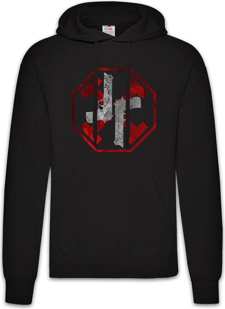 Urban Backwoods Gun Kata, Herren Hoodie, Farbe: Schwarz, Größe: XL