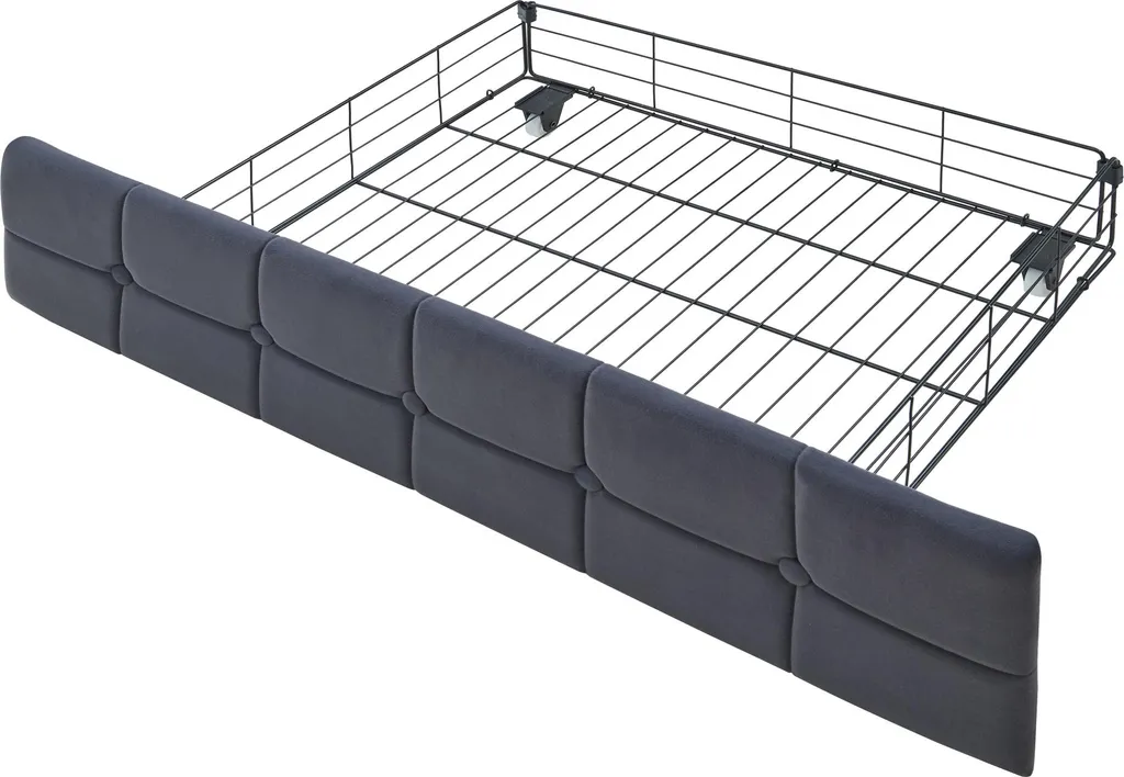 Lit d'Appoint Multifonction Gris 90x200 avec Tiroirs pour Studio Ado