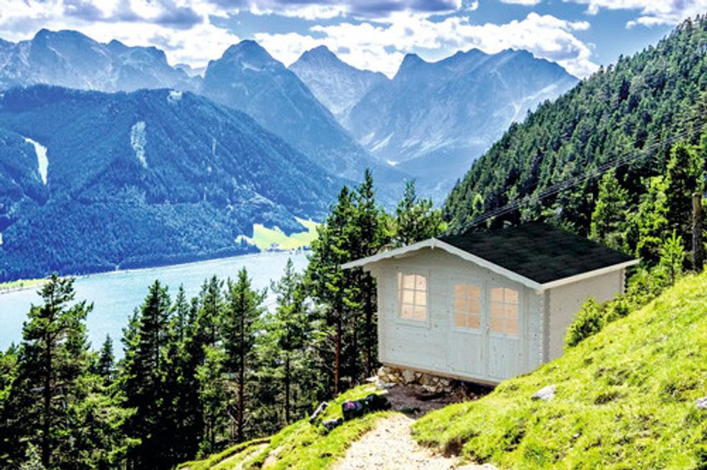Gartenhaus Palmako Emma 10,4 m² inkl. Fußboden 426 x 380 cm natur