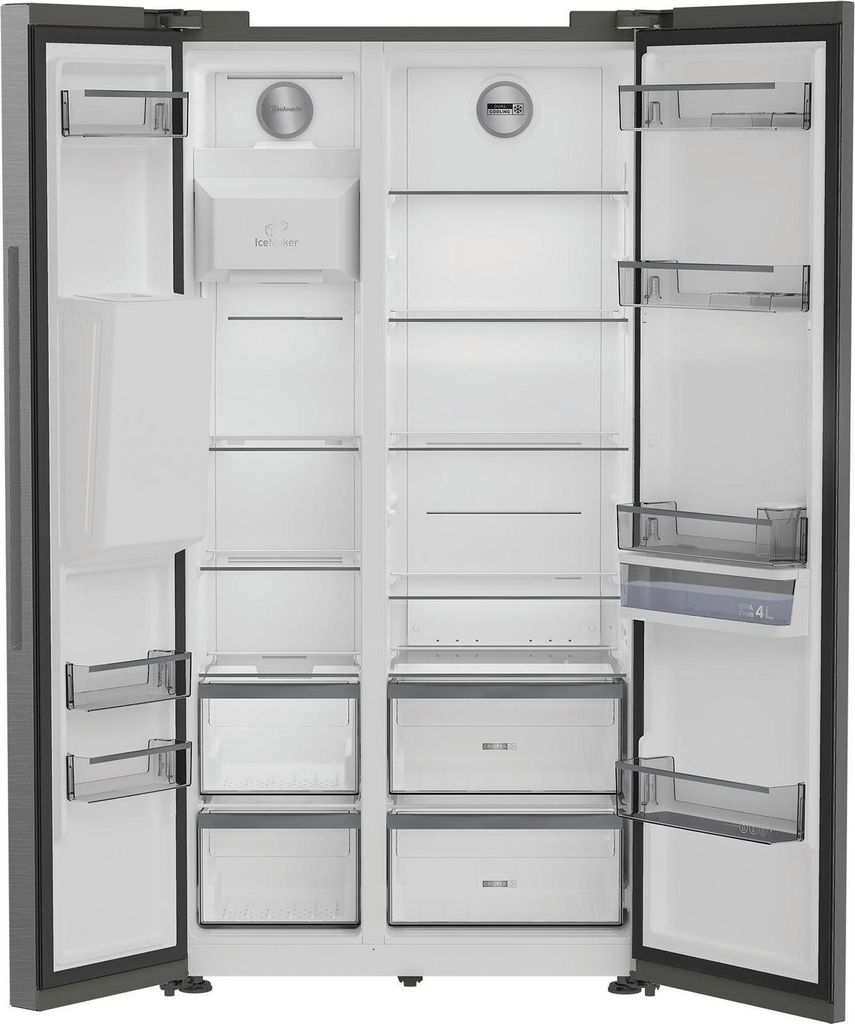 Bauknecht SBS IW E90 Pearl, Freistehend, Amerikanische Tür, Produktbild 