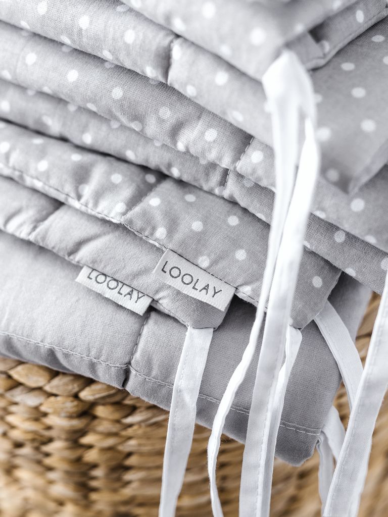 100% BEIGE Baumwolle 360 x 30 cm BETTUMRANDUNG Babybett Produktbild 6